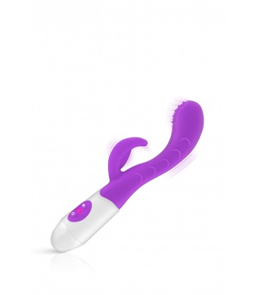 RABBIT LEOLA PURPLE SILICONE VIBRATOR