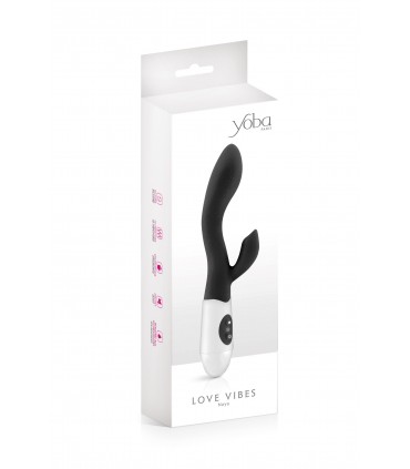 VIBRATEUR EN SILICONE RABBIT NAYA NOIR