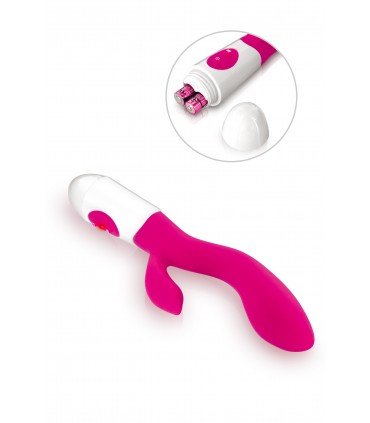 VIBRATEUR EN SILICONE RABBIT NAYA ROSE