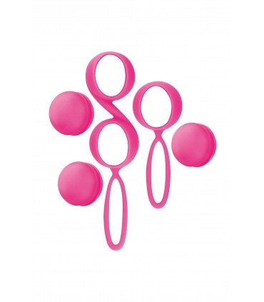 YOBA SET 2 BOLAS CHINAS SILICONA ROSA