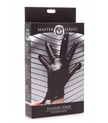 GUANTO NERO CON DIVERSE SMAGLIATURE