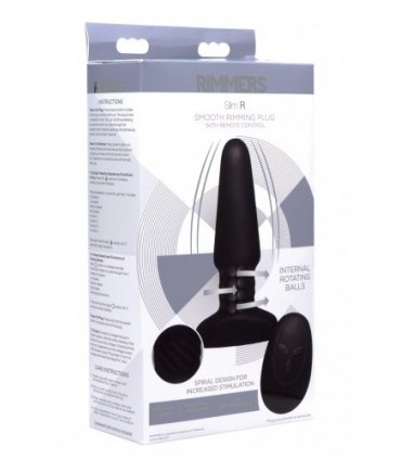 PLUG VIBRADOR USB SILICONA C/BOLAS GIRATORIAS Y MANDO