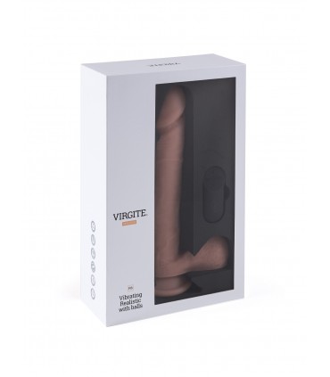 REALISTISCHER VIBRATOR "R6" 24,5 CM MIT FERNBEDIENUNG