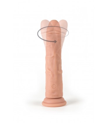 VIBRADOR Y ROTADOR REALÍSTICO "R7" 19CM C/ CONTROL REMOTO