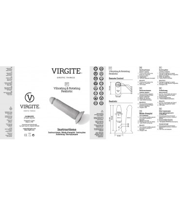 VIBRADOR Y ROTADOR REALÍSTICO "R7" 19CM C/ CONTROL REMOTO