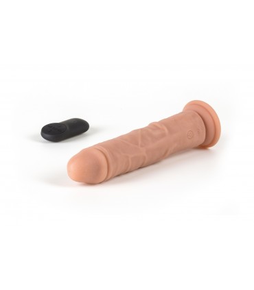 VIBRADOR Y ROTADOR REALÍSTICO "R7" 19CM C/ CONTROL REMOTO