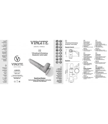 VIBRADOR Y ROTADOR REALÍSTICO "R10" 21CM C/ CONTROL REMOTO