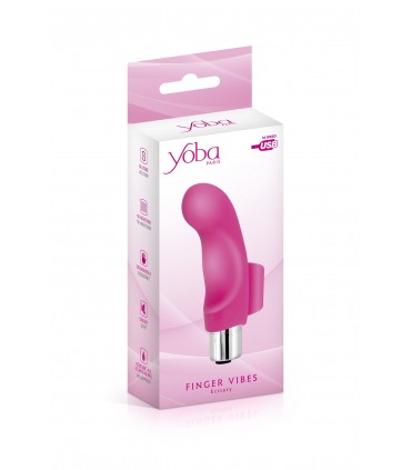 DEDO VIBRADOR SILICONA USB ECSTASY