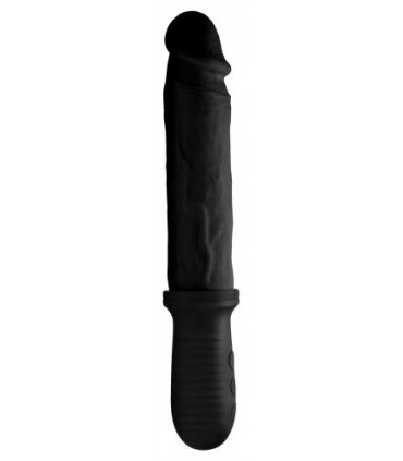 VIBRADOR-IMPULSOR USB SILICONA NEGRO 29"20 CM