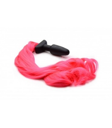 COLA PONI PLUG SILICONA ROSA INTENSO