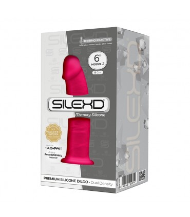 DILDO IN SILICONE SILEXD MODELLO 2 6" ROSA