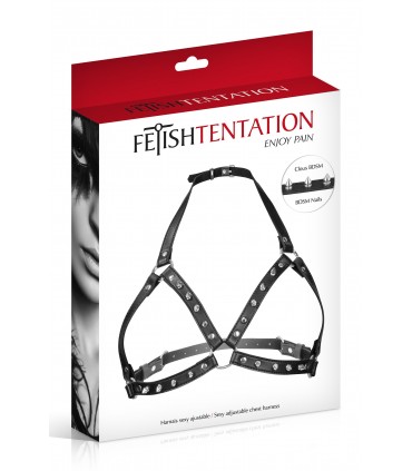 ARNÉS PARA MUJER PECHO NEGRO AJUSTABLE