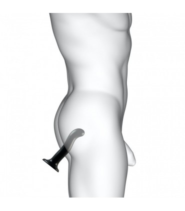 DILDO SILICONA ESTIMULADOR PUNTO P/G NEGRO XL