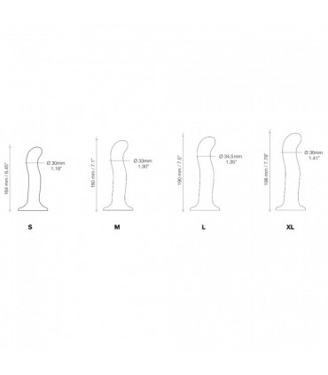SILIKON-DILDO-PUNKT-STIMULATOR P/G SCHWARZ M