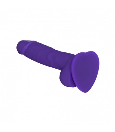 LILA WEICHES SILIKON REALISTISCHER PENIS M