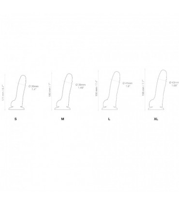 LILA WEICHES SILIKON REALISTISCHER PENIS M