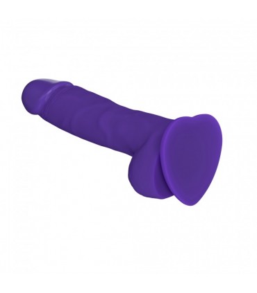 PENE REALÍSTICO SILICONA SUAVE MORADO XL