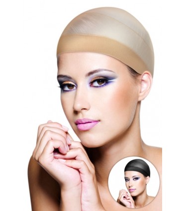 FUNDA CABEZA PARA PELUCA X 2 NEGRA Y CARNE