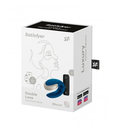 SATISFYER DOUBLE LOVE W/ BLUE REMOTE AND APP