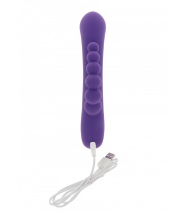 VIBRADOR TRIPLE PLACER USB SILICONA