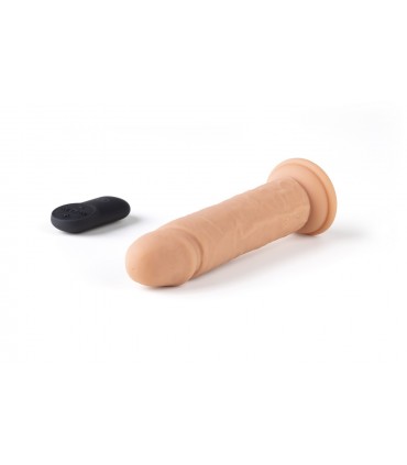 VIBRADOR REALÍSTICO "R15" FLESH 16,5CM C/ CONTROL REMOTO