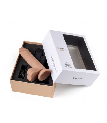 VIBRADOR REALÍSTICO "R16" FLESH 16 CM C/ CONTROL REMOTO