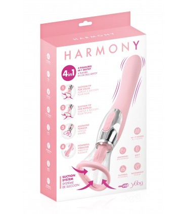 BOMBA HARMONY MUJER 4 EN 1 ROSA