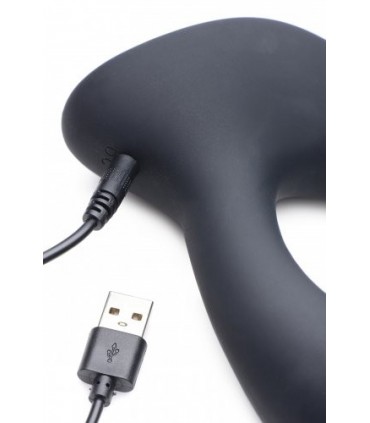 STIMOLATORE DELLA PROSTATA USB ROTONDO E GIRANTE E PULSATORIO CON TELECOMANDO