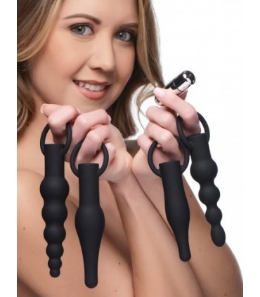 SET PLUG X 4 C/ VIBRACIÓN RINGED RIMMERS