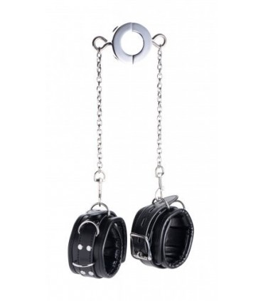 ANKLE CUFFS W/ TESTICLES STRANGULATOR RING