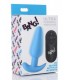 VIBRATEUR ANAL EN FORME DE T SILICONE USB AVEC TÉLÉCOMMANDE BLEUE