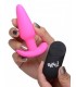 VIBRADO ANAL FORMA T SILICONA USB C/ MANDO ROSA