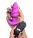 VIBRADO ANAL TORNADO SILICONA USB C/ MANDO MORADO