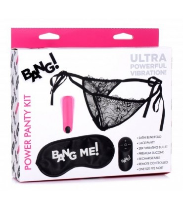 USB-VIBRATIONS-PANTY MIT FERNBEDIENUNG UND AUGENMASKE