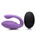 DOUBLE VIBRATOR WITH USB PULSATOR WITH LILAC REMOTE CONTROL