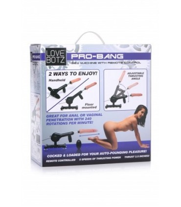 SEX MACHINE PRO-BANG WITH CONTROL AND DILDO