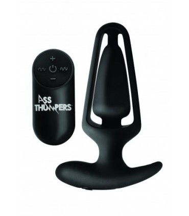 USB-Hohl-Vibrator-Stecker aus Silikon mit schwarzer Steuerung