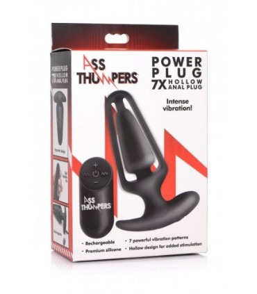 USB-Hohl-Vibrator-Stecker aus Silikon mit schwarzer Steuerung