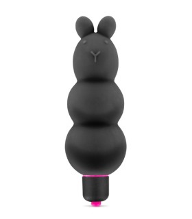 VIBRADOR SILICONA TEDDY NEGRO