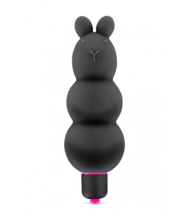 VIBRADOR SILICONA TEDDY NEGRO