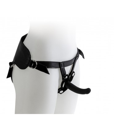 HARNESS WITH BLACK DILDO SIZE S