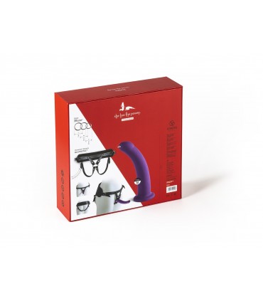 HARNAIS AVEC GODE VIOLET TAILLE M