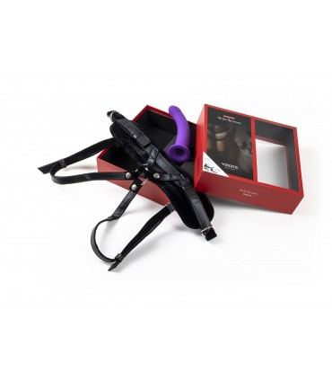 HARNAIS AVEC GODE VIOLET TAILLE L