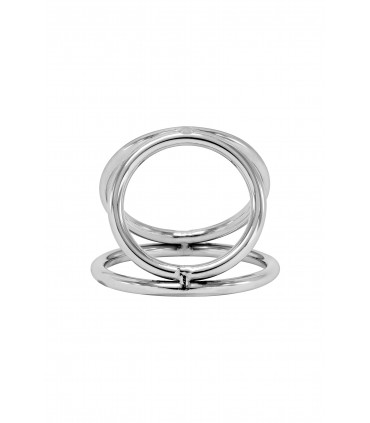 ANELLO TRIPLO IN ACCIAIO 45/32/37 MM