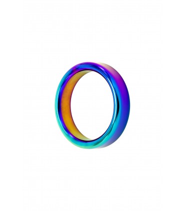 BAGUE ACIER ARC-EN-CIEL 44 MM