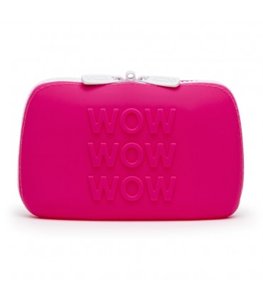 HAPPY RABBIT WOW STORAGE ZIP BAG SMALL PINK