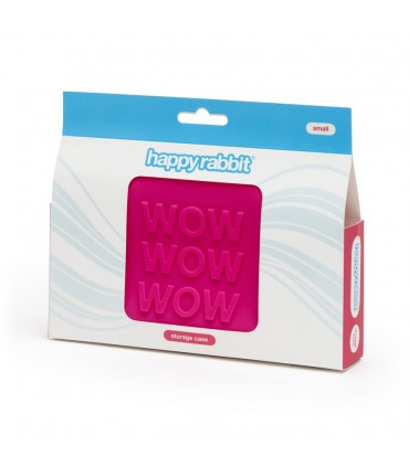 HAPPY RABBIT WOW STORAGE ZIP BAG SMALL PINK