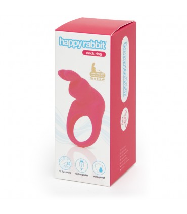 HAPPY RABBIT COCKRING RECHARGEABLE ROSE