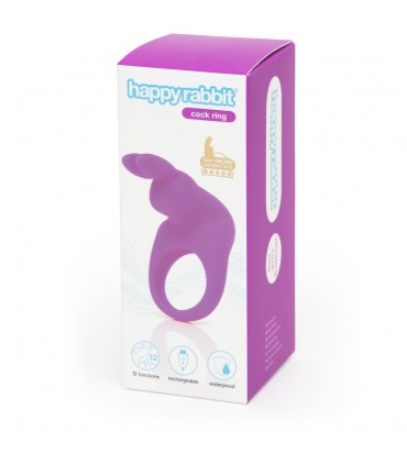 HAPPY RABBIT COCKRING RECHARGEABLE VIOLET