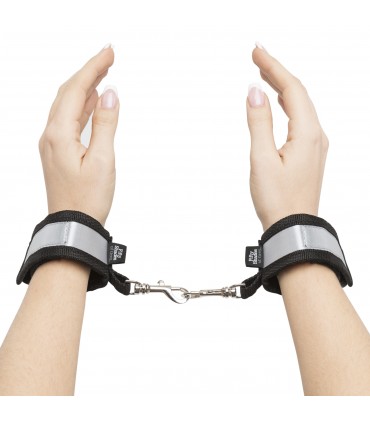 FIFTY SHADES OVER THE BED CROSS RESTRAINT SILVER